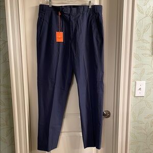 Toscano NWT Made in Italy Navy Cotton Pants 35